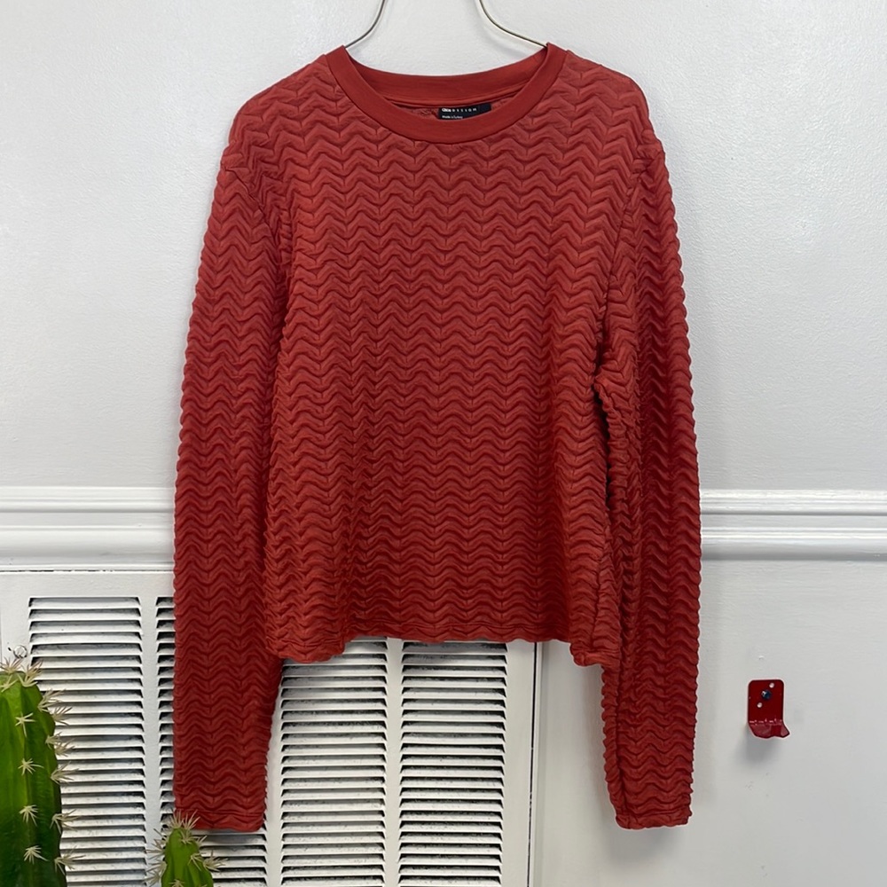 ASOS Popcorn Chevron Textured/patterned long sleeve shirt